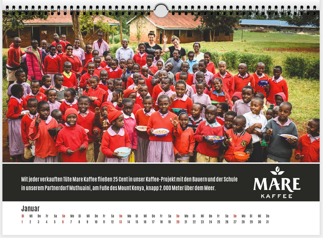 Mare Kaffee Kalender Januar 2019