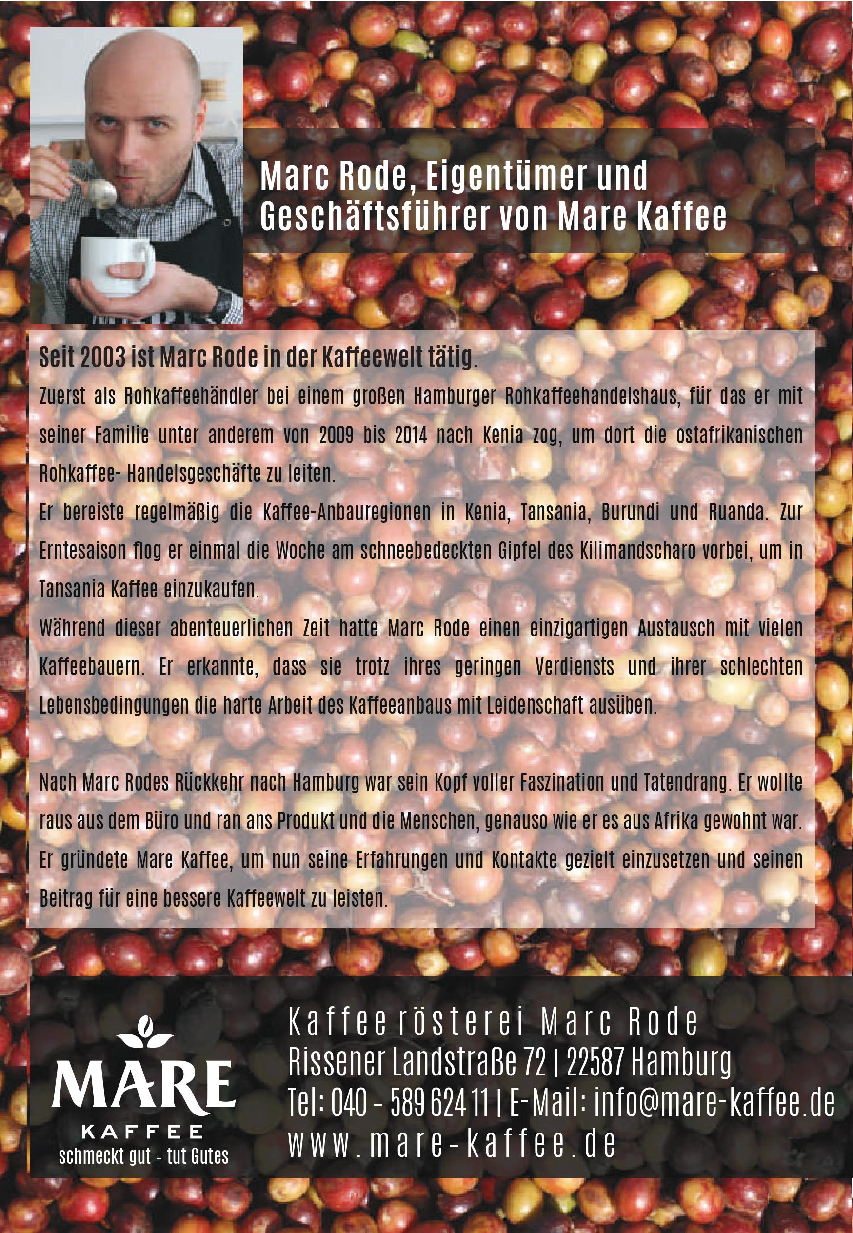 Mare Kaffee Broschüre Seite 6