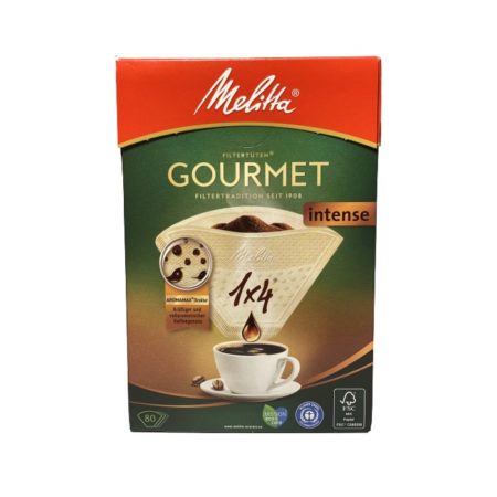 Melitta Gourmet Intense Filtertüten 1x4, 80 Stück