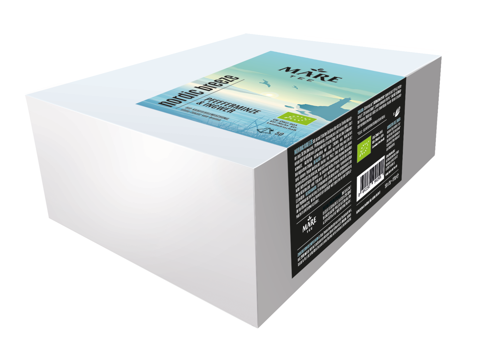 NORDIC BREEZE Pfefferminze & Ingwer Bio-Kräuterteemischung