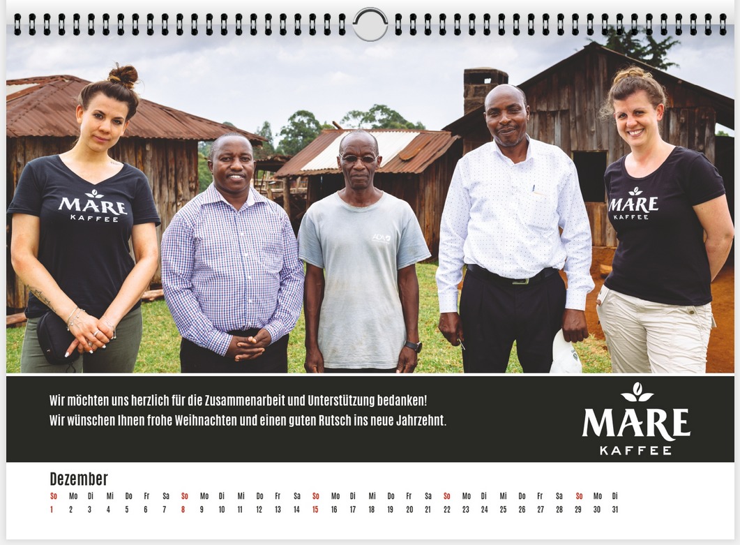 Mare Kaffee Kalender Dezember 2019