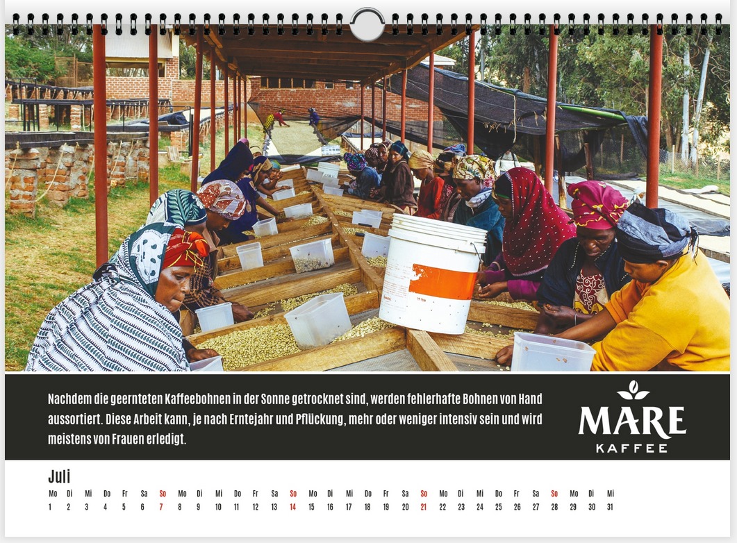 Mare Kaffee Kalender Juli 2019