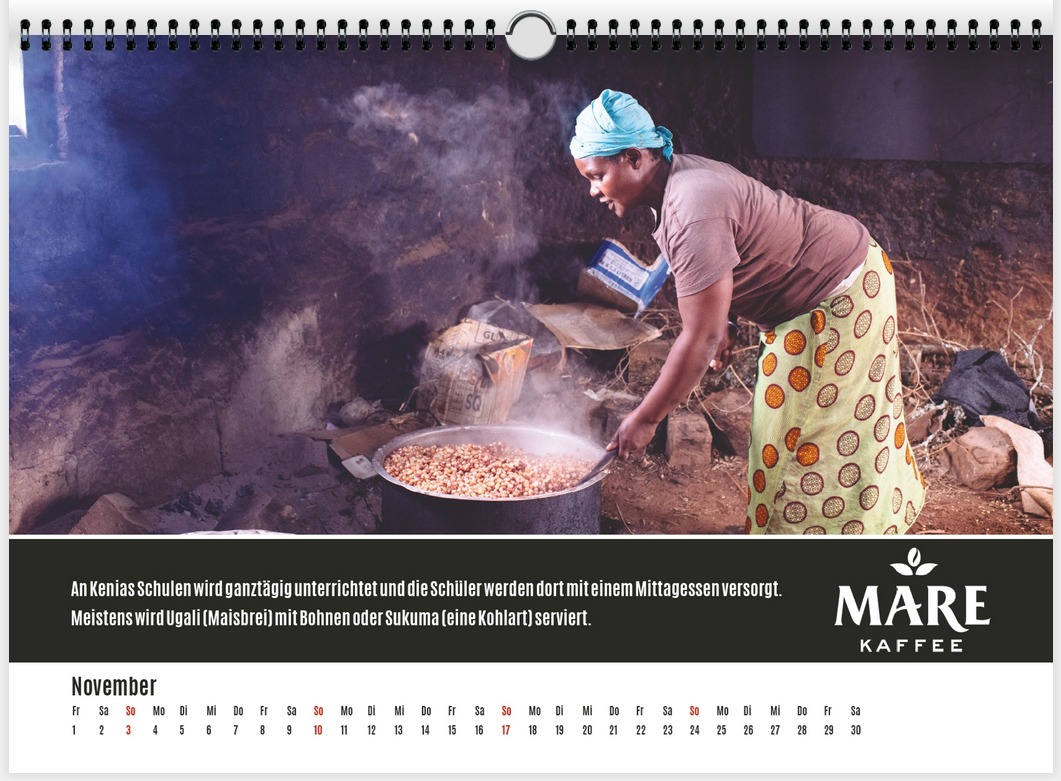 Mare Kaffee Kalender November 2019