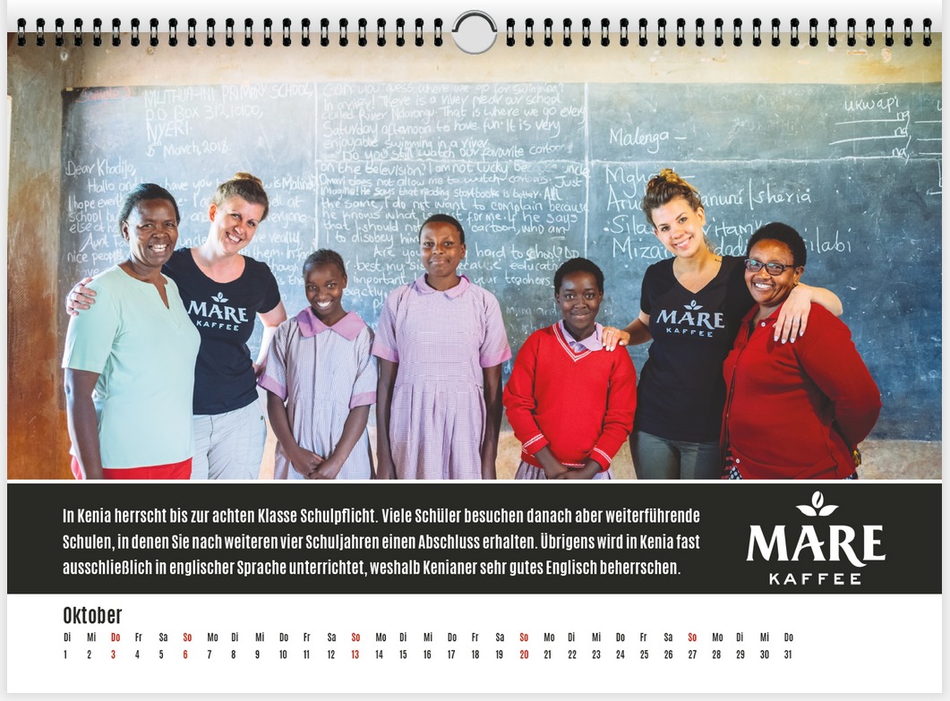 Mare Kaffee Kalender Oktober 2019