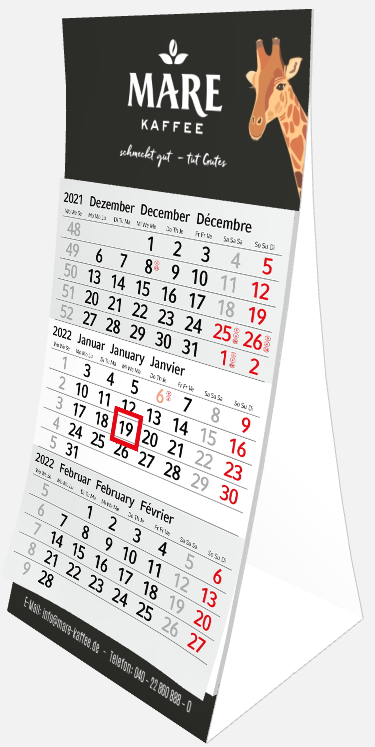 Mare Kaffee Kalender 2022